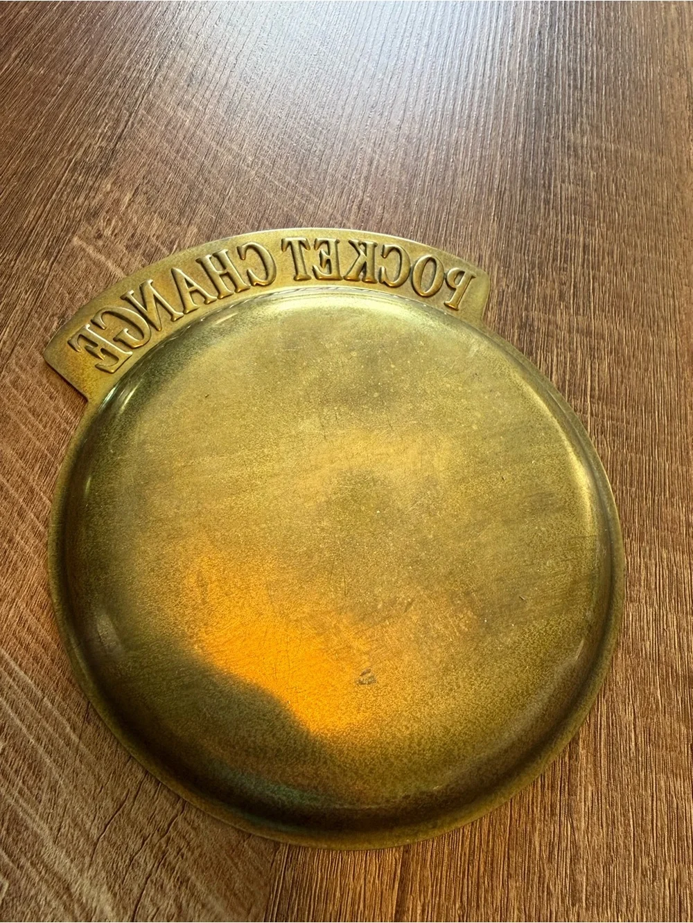 Pocket Change Brass Finish Trinket Dish